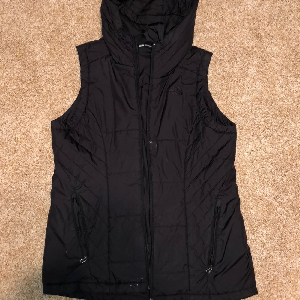 Black Northface Vest w/ Hood
